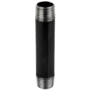 tube de plomberie noir en acier fileté 1/2''