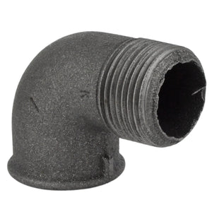 Elbow small radius 90° M/F black cast iron