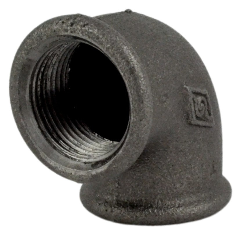 Elbow small radius 90° F/F black cast iron