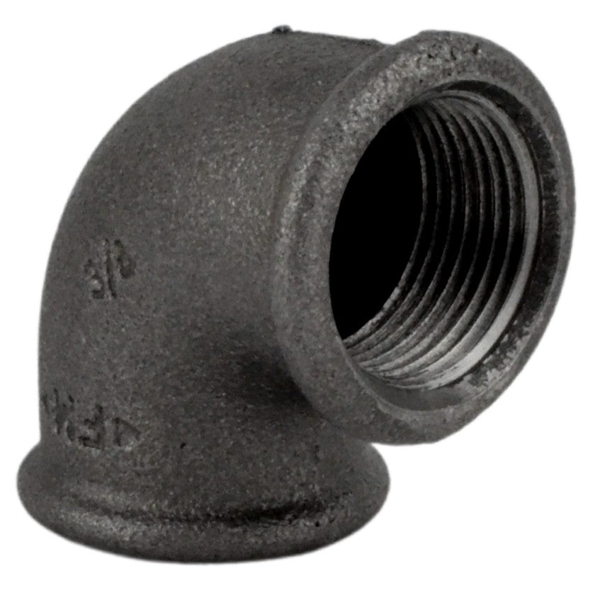 Elbow small radius 90° F/F black cast iron