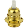 Threaded brass E27 socket