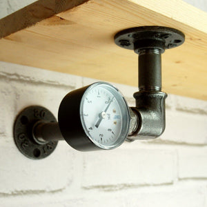 Shelf bracket lateral inclined pressure gauge | Model 1