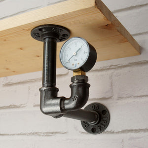 Lateral pressure gauge shelf bracket | Model 1