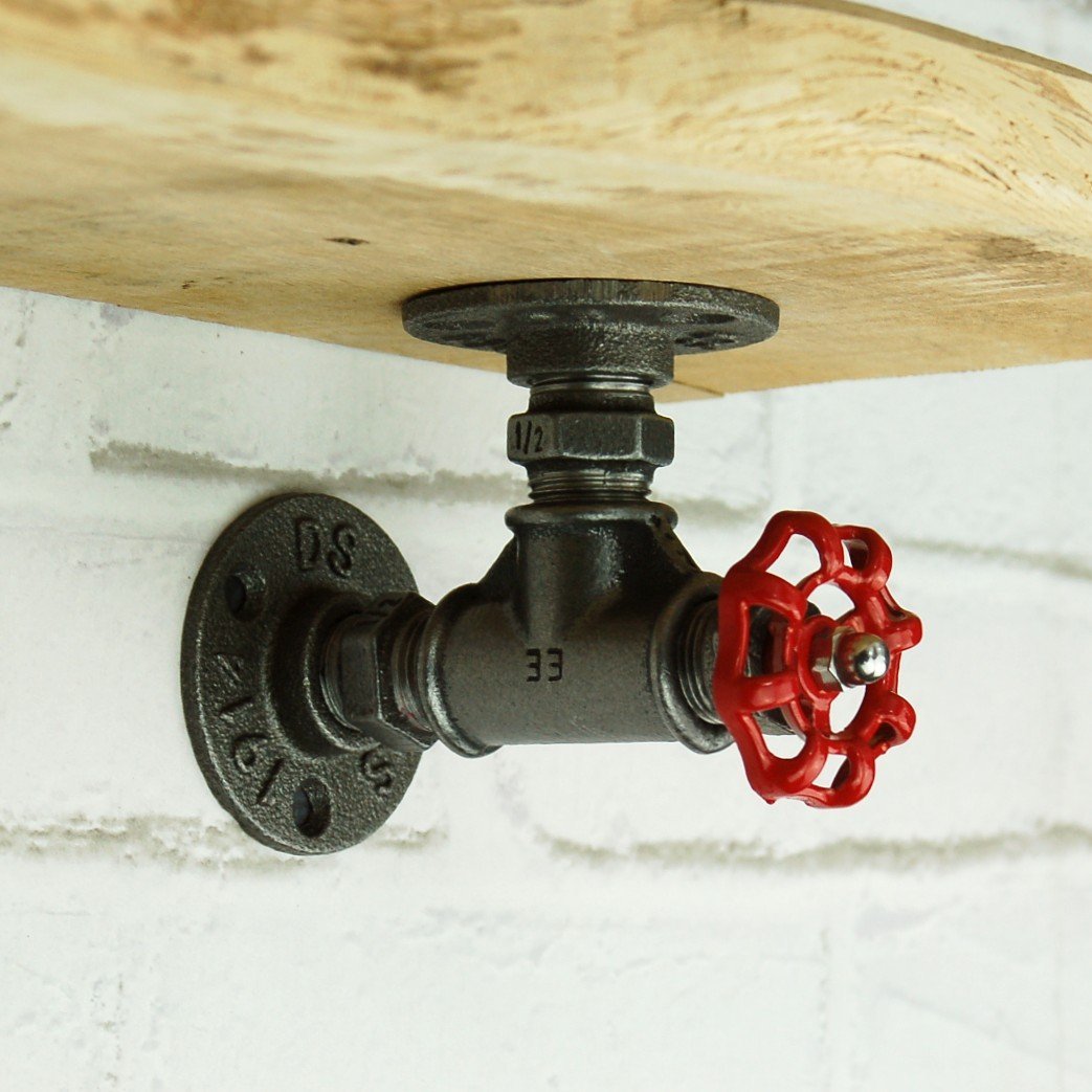 Shelf Bracket Red Handwheel Industrial – Home Invasion