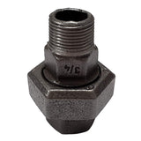 Raccord fonte noire union conique Mal/Fem