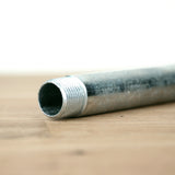 custom galvanized steel threaded tube 12x17mm 12/17mm 3/8'' inch