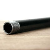 custom black steel tube threaded 12x17mm 12/17mm 3/8'' inch