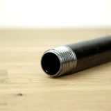 custom black steel threaded tube 15x21mm 15/21mm 1/2'' inch